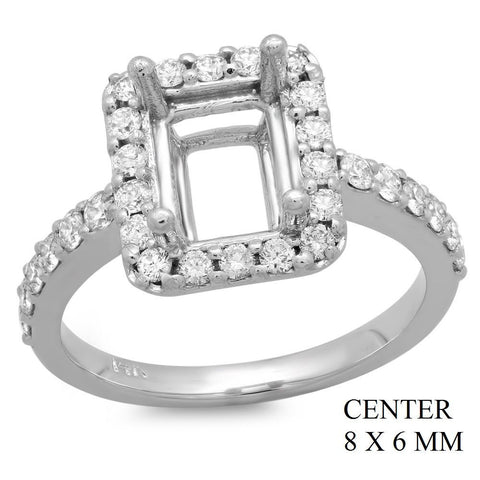 PMI 14W@3.8 30RD1@0.63 8X6MM EMERALD HALO LOW PROFILE