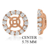 PRIME 14W@1.7 24RD2@0.64 5.75MM ROUND EARRING JACKETS