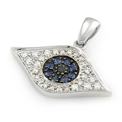 PMI 14W@2.0 26RD1@0.30CT B.SAPH IN153 9019068 EVIL EYE PENDANT