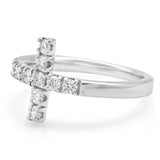 PMI 14W@2.80 12RD1@0.40 SIZE-5.5 DIAMOND CROSS RING